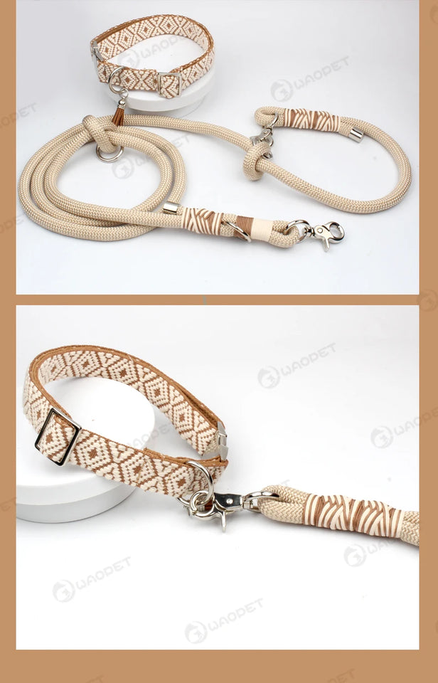 Bohemian Ethnic Style Pet Collars For Small Medium And Large Dogs Multi-colors Choose Adjustable Luxurious Trend New Arrivals
