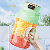Fruit Juicer Cup Portable Electric Fruit Mixer Stirrng Cup Large Capacity Smoothie Quick Making Bottle Suitable Juice Production