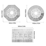 Coffee Powder Grinding Thickness Reference Comparison Card Grinder Grinding Powder Thickness Comparison Scale Coffee Accessories