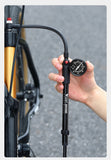 WEST BIKING 400PSI Bicycle Air Pump High Pressure MTB Bicycle Pump Front Fork Rear Suspension Pressure Gauge Schrader Valve