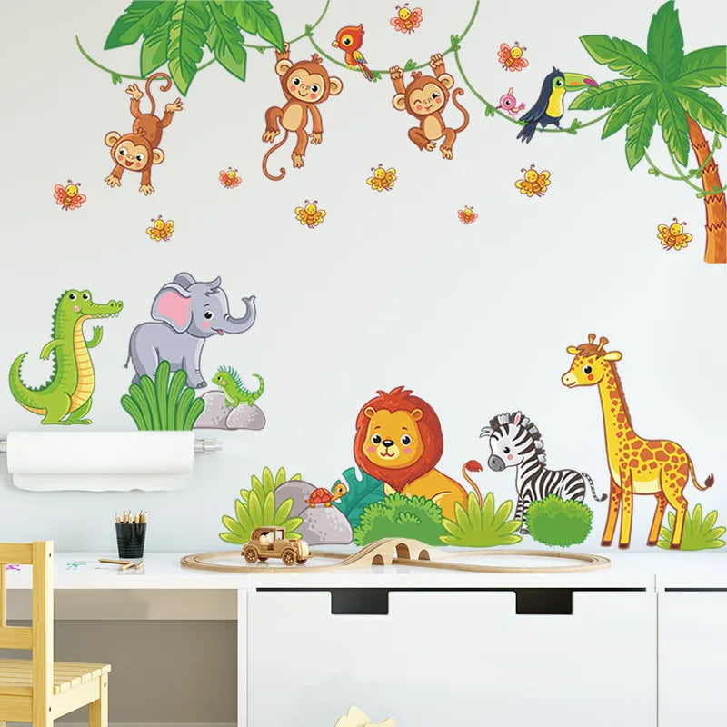 Rainbow Cloud Hot Air Balloon Children Bedroom Porch Commercial Wall Beautification Decorative Wall Stickers Room Decor