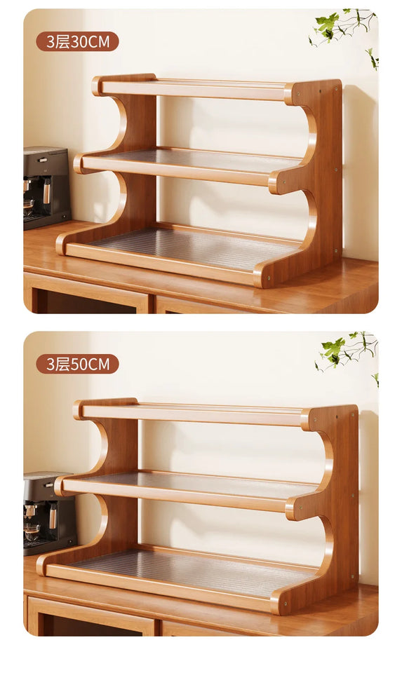 Bamboo Desktop Storage Rack Cup Dish Stationery Holder Books Shelf Bookcases Multi-layer Desk Organizer Office Home Supplies