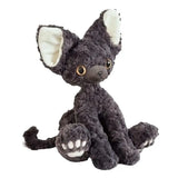 50CM Black German Cat Plush Toy Black And White Kawaii Small Curly Soft Accompany Doll To Send Children Birthday Christmas Gift