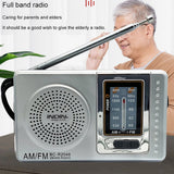 FM/AM Pocket Radio Player Telescopic Antenna Dual Band Music Player Radio Battery Powered Pocket Stereo Radio Built-in Speaker