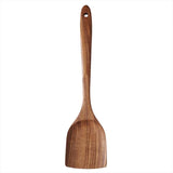 Wood Kitchenware Cooking Set Household Spatula Spoon Set Salad Spoon Fork Stirring Spoon Kitchen Baking Set With storage bucket