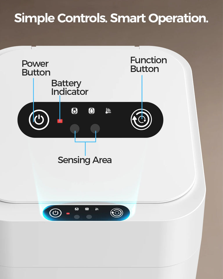 20L Automatic Self Changing Trash Can Self Sealing Self Bagging Motion Sensor Touchless Garbage Can for Kitchen Bathroom Office