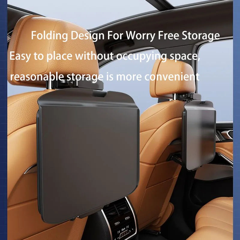 Car Seat Stand Travel Table Multi Function Adjustable Car Desk Tray Table Foldable Steering Wheel Portable Laptop Stand Table