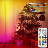 160cm Smart APP Bluetooth Corner Floor Lamp Dimmable RGB LED Ambient Light for Bedroom Gaming Room Christmas Decor Mood Lighting
