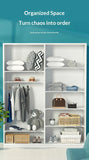 Adjustable Closet Organizer Shelf Set for Clothes ,Expandable Cabinet Divider for Dorm, Shoe Rack, Wardrobe Kitchen Storage Rack