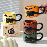 Cup Cat Stacking Cup Creative Mark Cup Drinking Cup For Guests Home Set Handle Ceramic Coffee Cup