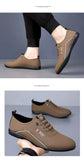Retro Leather Shoes for Men Summer 2025 New Outdoor Lightweight Men's Loafers British Peas Shoes Men's Moccasins Tenis Masculino