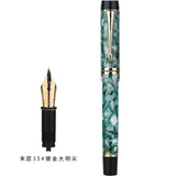 MAJOHN M600S Resin Pen 35 # Gold Plated Daming Tip Universal Type Student Adult Writing Practice Gift Ink Pen