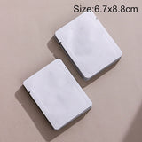 StoBag 200pcs Wholesale Cotton Paper White Packaging Bags Small Heat Sealing for Tea Coffee Powder Storage Pouches Portable