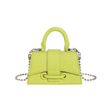 Women Mini Handbag Korean Style Chic Solid Texture Chain Crossbody Bag Ladies Summer High-Grade New Lipstick Commuter Bags