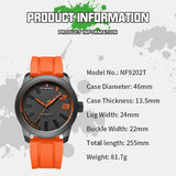 NAVIFORCE New Style Popular Silicone Strap Male Quartz Watches Fashion Casual Waterproof Wristwatches for Men Relogio Masculino
