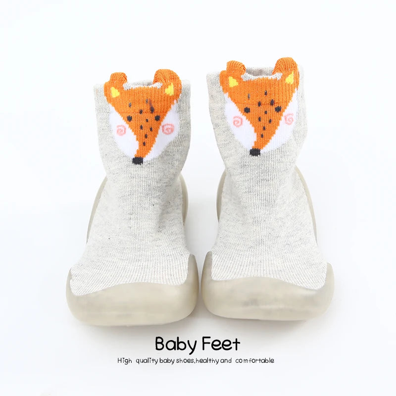 Baby Socks Shoes Infant Cute Cartoon Kids Boy Shoes Soft Rubber Sole Child Floor Sneaker BeBe Booties Toddler Girls First Walker