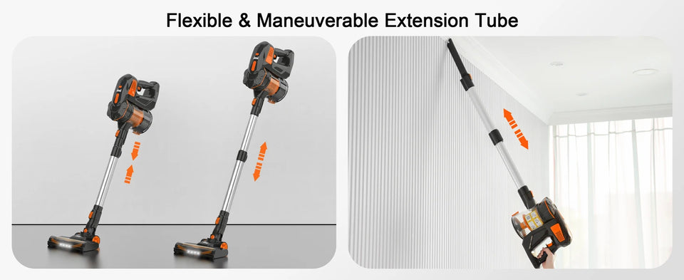 INSE V770 Cordless Stick Vacuum Cleaner, 25Kpa 6-in-1 Lightweight Handheld Vacuum