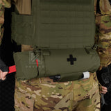 KRYDEX Tactical Roll Up First AID Trauma Pouch Medical EMT IFAK Pouch Dangler Drop Dump Pouch For Vest Chest Rig Accessories
