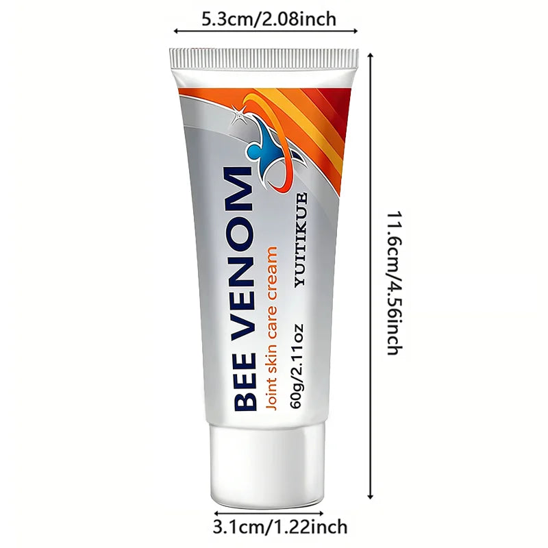 YUITIKUE Bee Venom Joint Skin Care Cream Moisturize Relieve Dryness Stiffness Silky Smooth Non-Sticky Easy Absorb