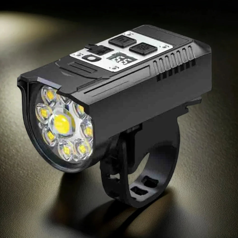 9LED Bike Light Type-C Rechargeable Bicycle Front Lights Intelligent Sensor MTB Flashlight Bike Headlight for Cycling Front Lamp