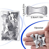 10/20/30Pcs Replacement Elastic Bandage Wrap Stretch Metal Clips Fixation Clamps Hooks First Aid Kit for Sport White/Coffee