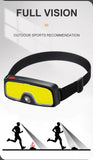 COB LED Super Bright Headlamp Rechargeable 180° Head Lamp Flashlight Outdoor Waterproof Running Fishing Camping Hiking Headlight