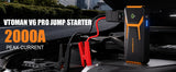 VTOMAN V6 Pro Car Jump Starter Power Bank 2000A Car Battery Charger Auto Emergency Booster Starting Device Jump Starter