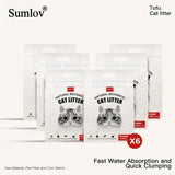 33lbs Sumlov Tofu Cat Litter, Natural Botanical, Dust-Free, Flushable, Quick Clumping, Odor Control, light scent, environmental