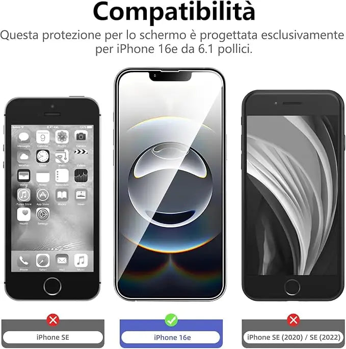 4PCS Full Cover Tempered Glass For iPhone 16e Screen Protector For iPhone16e Glass