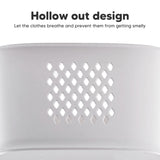 2/4 Tier Laundry Basket Cart Removable Storage Buckets Plastic Hamper with 4 Wheels White