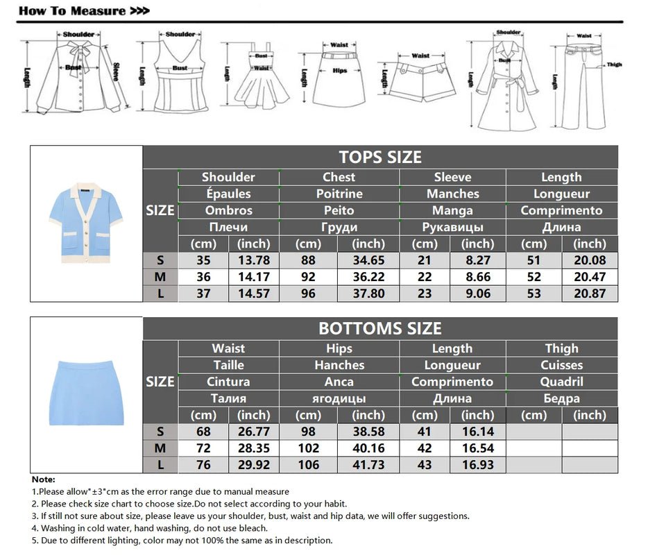 Knit Set New Arrivals 2025 Elegant Women's Sets Summer Outfit Lady Casual Suit Birthday Outfits Full Number Y2k Skirt