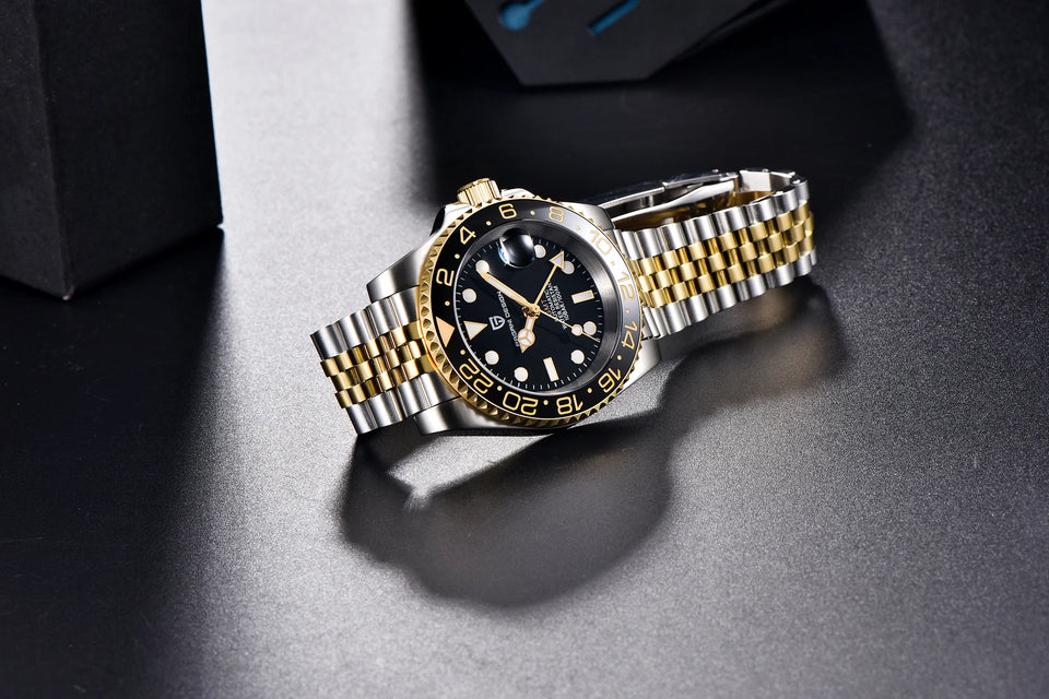 2025 PAGANI DESIGN New PD-1662 V5 Men Mechanical Watches Luxury Ceramic Bezel Automatic Watch 100M Waterproof GMT Watch for Men