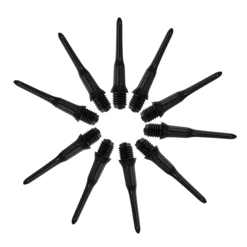 100PCS Durable Soft Tip Points Needle Replacement Set For Electronic Dart Black Wear-resistant Durable Soft Plastic Black Tips