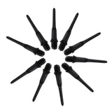 100PCS Durable Soft Tip Points Needle Replacement Set For Electronic Dart Black Wear-resistant Durable Soft Plastic Black Tips