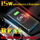 Wireless Phone Charger Wireless Car Charger Pad For Car 39 Inch Cable Automatic Sensing Non-Slip Charging Mat For Phone Vehicle