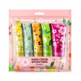 5pcs Plant Fruit Fragrance Hand Cream Sets Moisturizing Handcream Set Hand Care Nourishing Anti Chap Skin Care for Foot