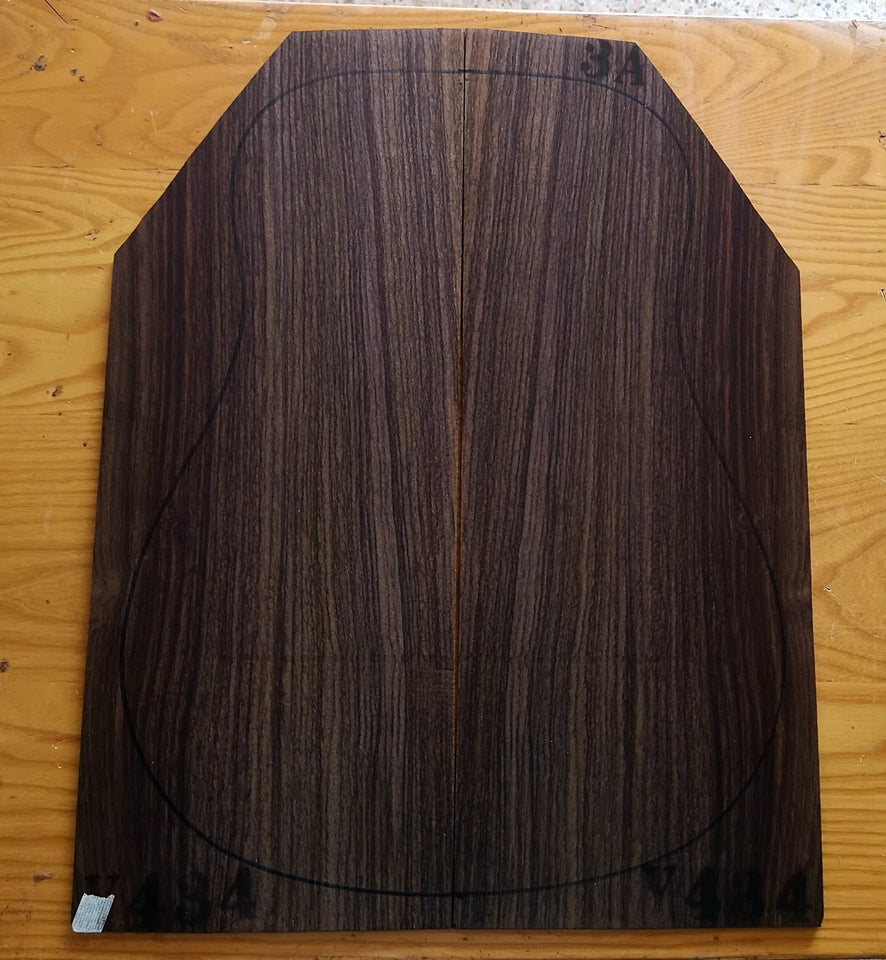 AAA Grade India Rose guitar back/side board All-Solid acoustic Guitar making material accessories Solid Woods Number selection
