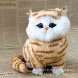 Electronic Plush Cats With Meowing Sound Lovely Decoration Animal Doll Toy Cute Electric Cat Soft Kids Pet Model For Kids Gift