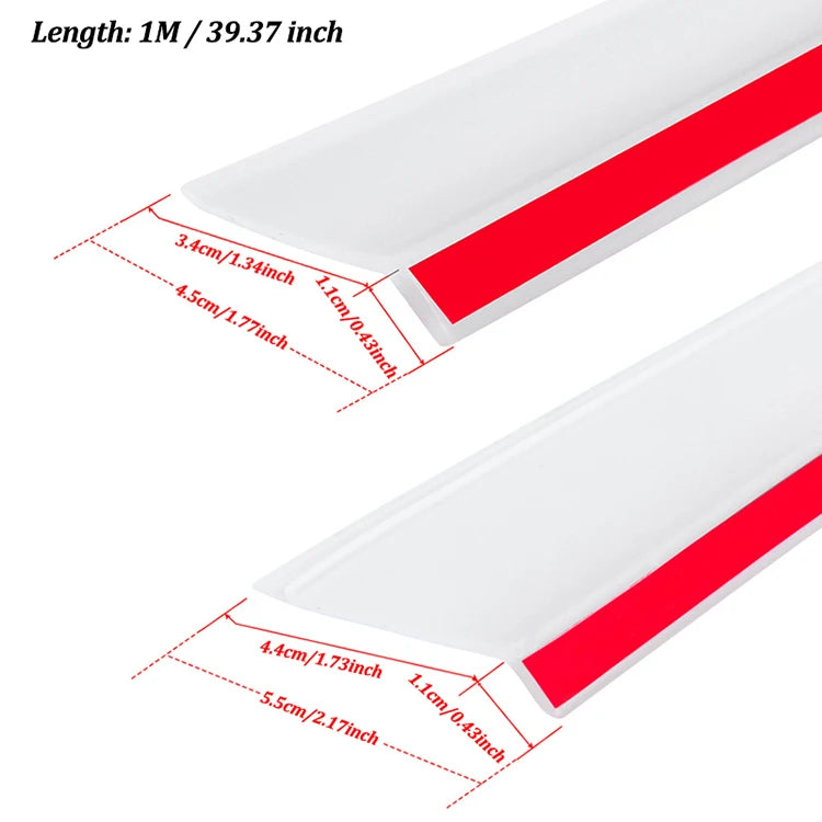 Transparent Waterproof Sealing Strip Window Water Blocking Bar Self Adhesive Door Under Draft Stopper Balcony Water Deflector