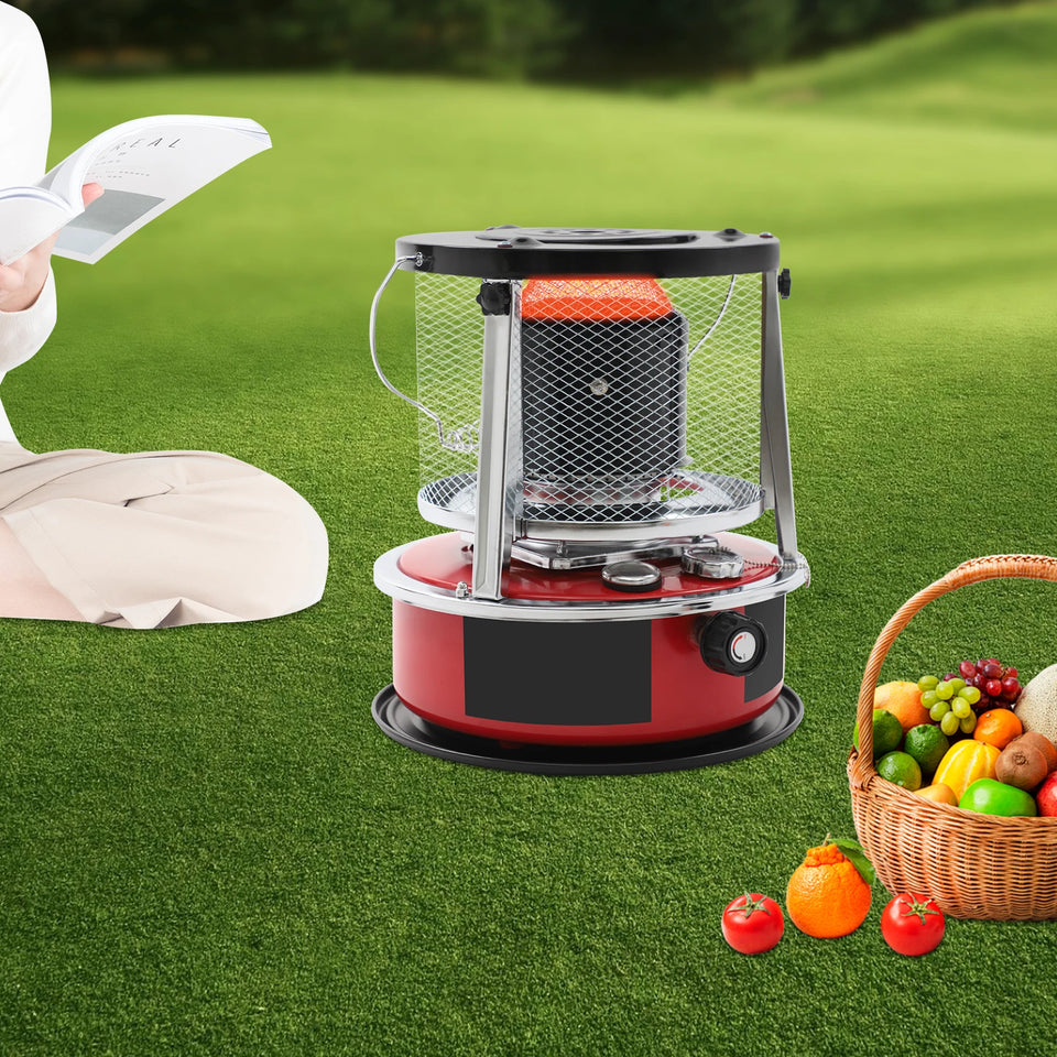 8000 BTU Kerosene Heaters, 5.2L Gal Fuel Capacity Kerosene Stove Heater, Adjustable Height Portable Kerosene Space Heater