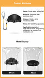 High-altitude Work Safety Harness Single Waist Safety Belt with Safe Rope Hook Outdoor Climbing Training Protective Equipment