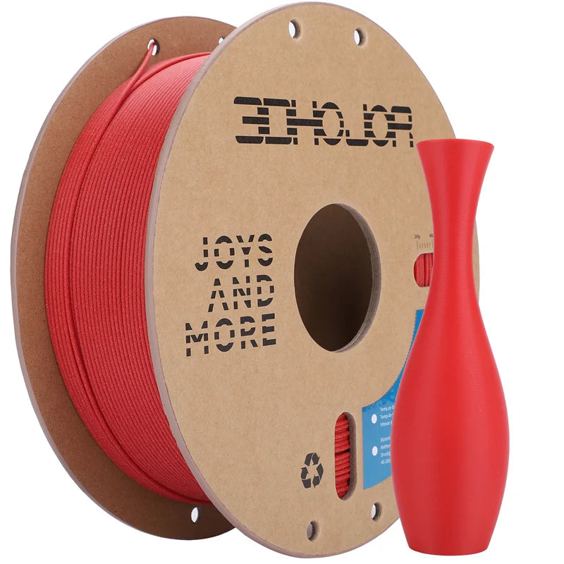 3DHOJOR PLA 3D Printer Filaments 1KG 1.75MM Matte PLA 3D Printing Material Upgraded Matte PLA Filament Multi-Color Filamento PLA
