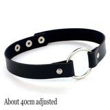 Woman Black Punk Choker Collar Necklace Sexy PU Leather Heart Lock Key Spike Chocker Gothic Cosplay Accessories Party Jewelry