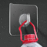 5-40pcs Transparent Plastic Duty Wall Hook for Kitchen Bathroom Office Storage No Trace No Scratch Waterproof Adhesive Hooks