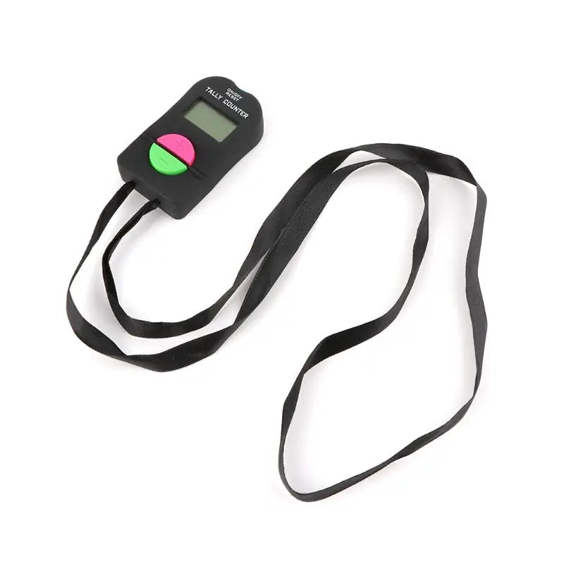 Digital Hand Tally Counter with Lanyard, Electronic Manual Clicker, Add Subtract, Model for Running