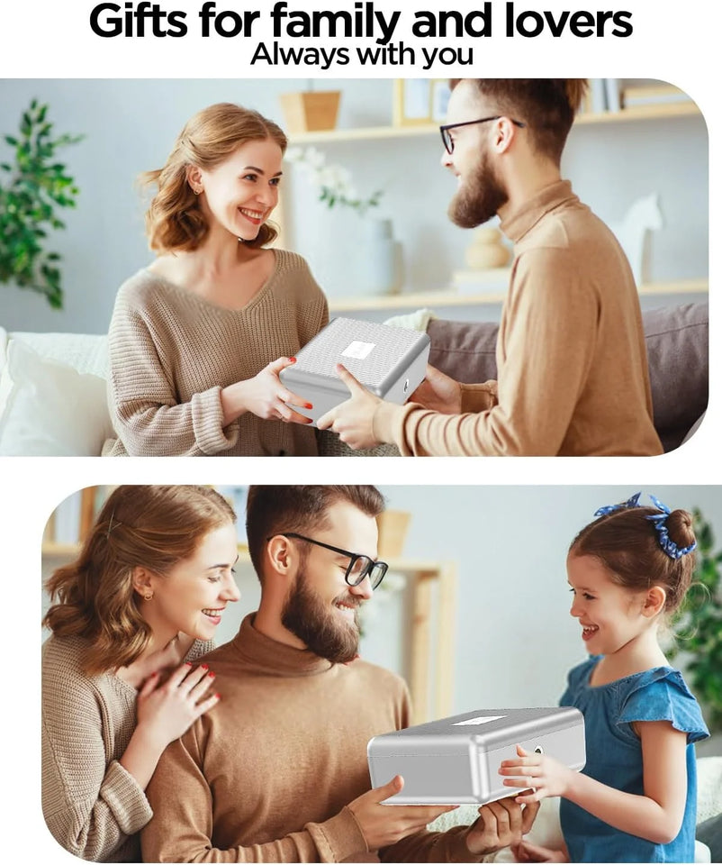 Biometric fingerprint safe home cash jewelry safe storage box file confidentiality hidden safe cosmetic box