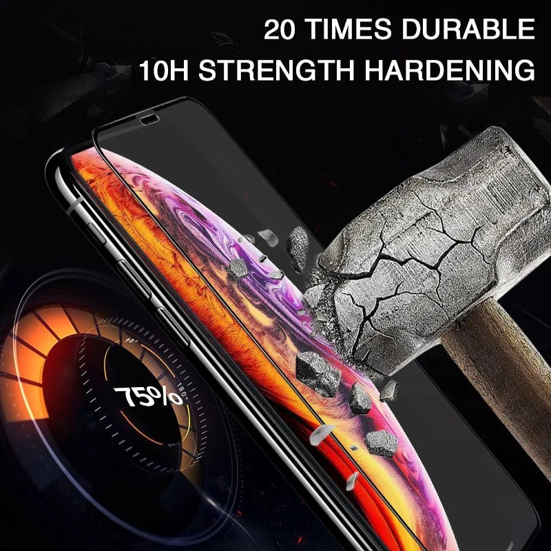 2/4PCS 9D Screen Protector Tempered Glass for IPhone 14 13 12 11 15 Pro Max Protective Glass for IPhone X XR XS Max 7 8 614 Plus