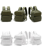 Mini Tactical Backpack for Women Camping Hiking Sports Gym Bag 9L Daily Travel Athlete Fitness Rucksack with Bottle Holder