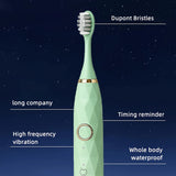 Electric Toothbrush Rotary Cleaning Teeth Brush Waterproof Electronic Tooth Brush With Timer USB Rechargeable Toothbrush 10 head