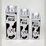 500/750/1000ML Milk Bottle Water Box Square Coffee Juice Tea Cup Transparent Milk Storage For Outdoor Sports Camping Gym